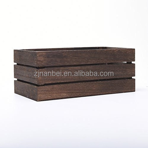 Custom logo wholesale vintage mini wooden crate