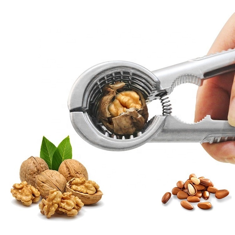 Wholesale zinc alloy almond walnut pecan hazelnut clamp plier nutcracker sheller