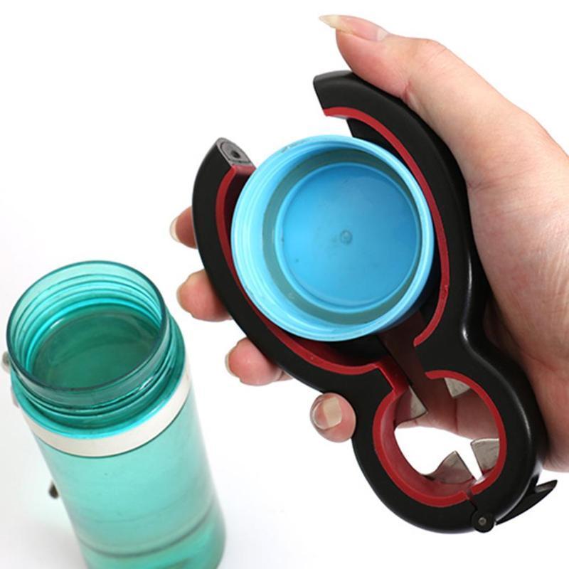 6 in 1 Multi Function Can Beer Bottle Opener Jar Gripper Can Beer Lid Twist Off Jar Wine Opener Claw