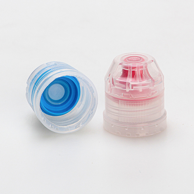 38MM sports closure types bottle cap squeeze no leakage plastic cap with silicone value flip top cap