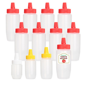 Factory Supply Plastic Bottle Packed Mayonnaise Honey Packaging Plastic Bottle With PP Cap