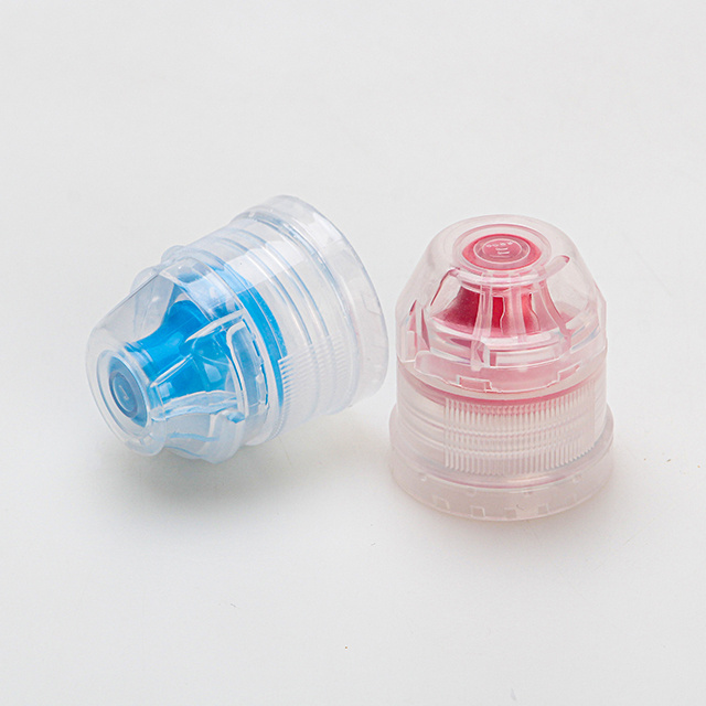 38MM sports closure types bottle cap squeeze no leakage plastic cap with silicone value flip top cap