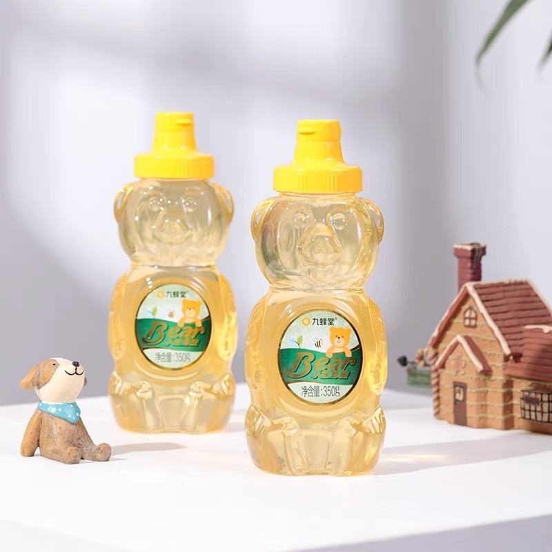 Honest Suppliers Empty Teddy Container Cute Sauce Packaging Labels Customized Honey Jar Plastic Squeeze Bear Bottle