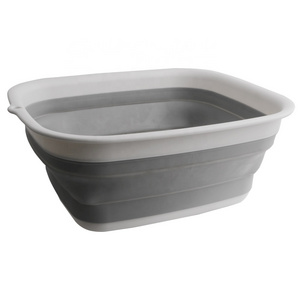 Eco-Friendly Hot sale Plastic Square Foldable Washing Basin Portable Tub