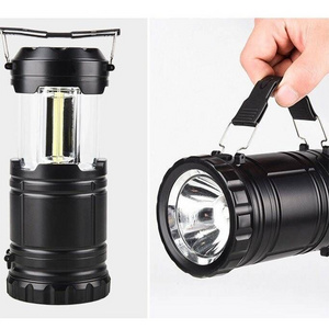 high quality Dimmable telescopic rod light small led solar latern camping pathway lights