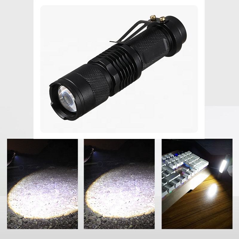 custom durable torch lamp USB Rechargeable led 80Ra survival flashlight