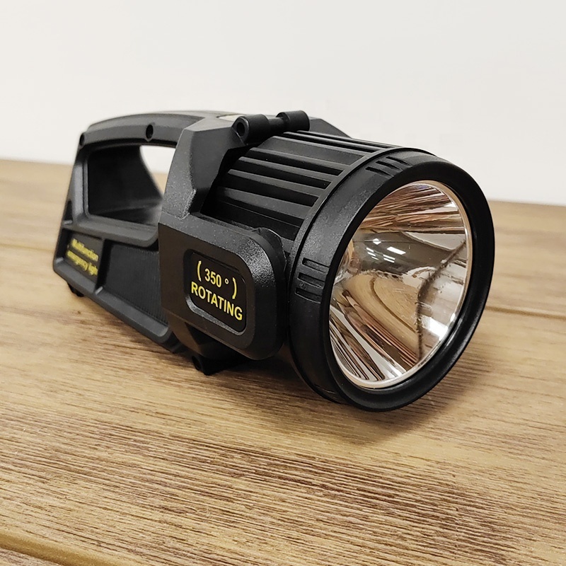 Super Bright Rotatable Head Lamp Most Powerful Emergency Hand Lamp LED Rechargeable Solar Cob Searchlight Flashlight