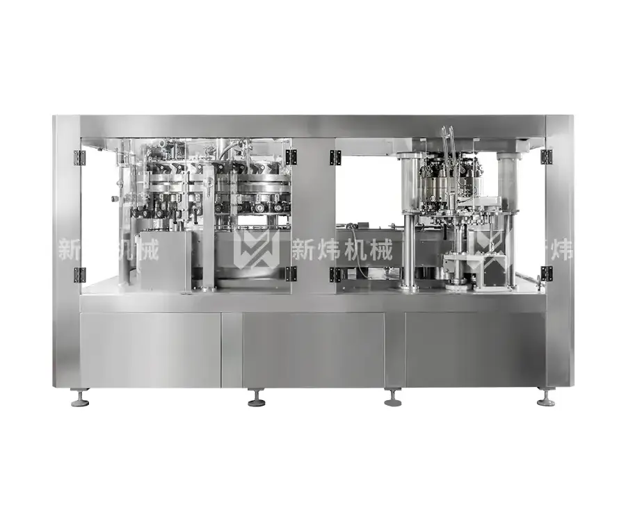 beer can filling filler and seamer machine