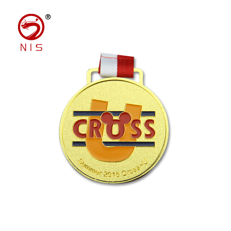 Badge Swimming Customized Size gold metal sport medal