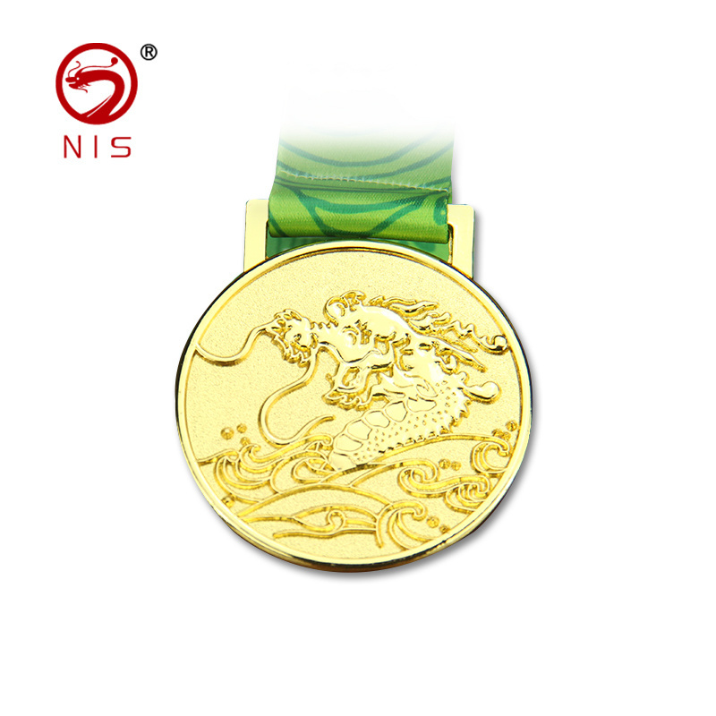 Badge Swimming Customized Size gold metal sport medal