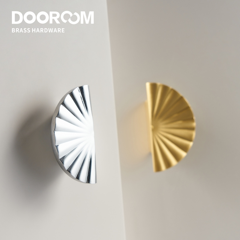 Dooroom Brass Furniture Handles Shiny Chrome Gold Knobs Cupboard Wardrobe Dresser Shoe Box Drawer Cabinet Pulls