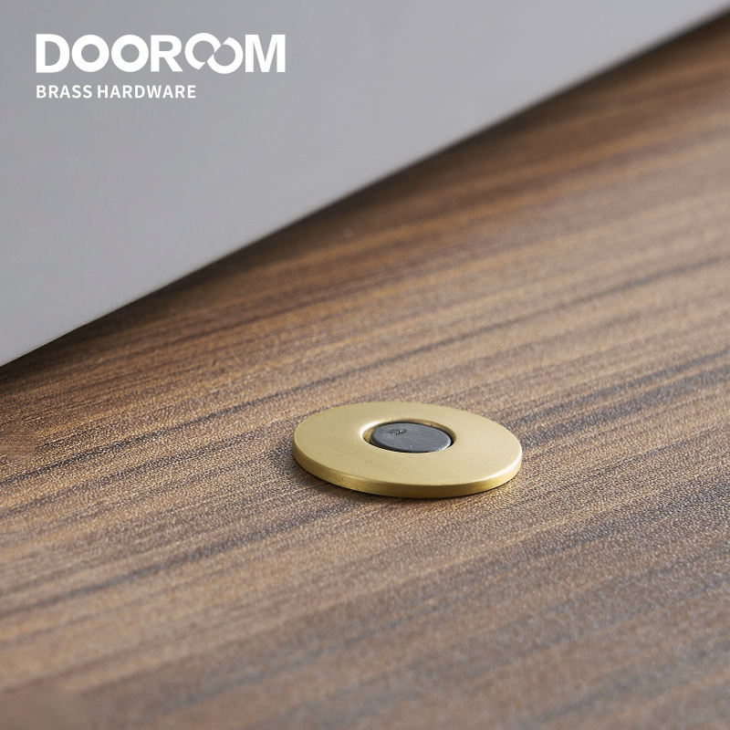 Dooroom Brass Door Stops Heavy Duty Door Holder Magnetic Invisible Door Stopper Catch