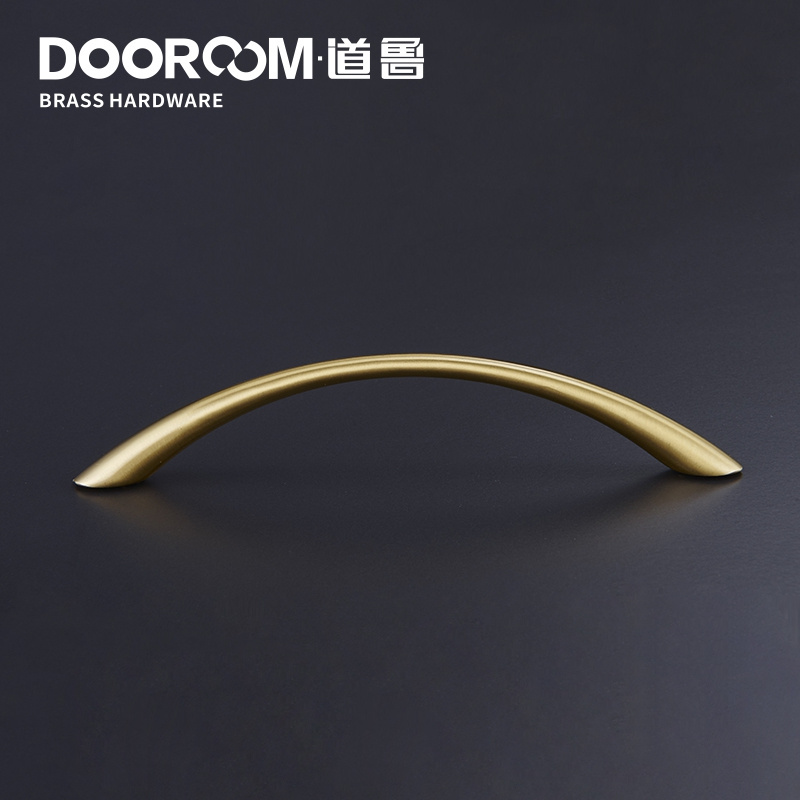 Dooroom Brass Furniture Handles Modern Simple Cabinet Drawer Wardrobe Dresser Pulls Black Antique Gold Nordic Knobs