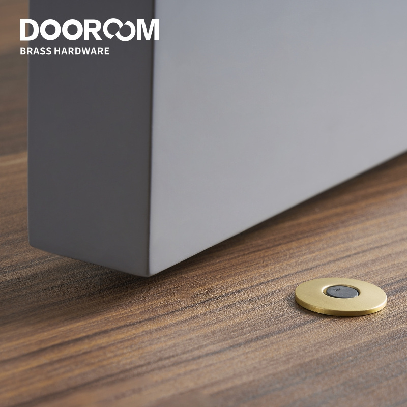 Dooroom Brass Door Stops Heavy Duty Door Holder Magnetic Invisible Door Stopper Catch