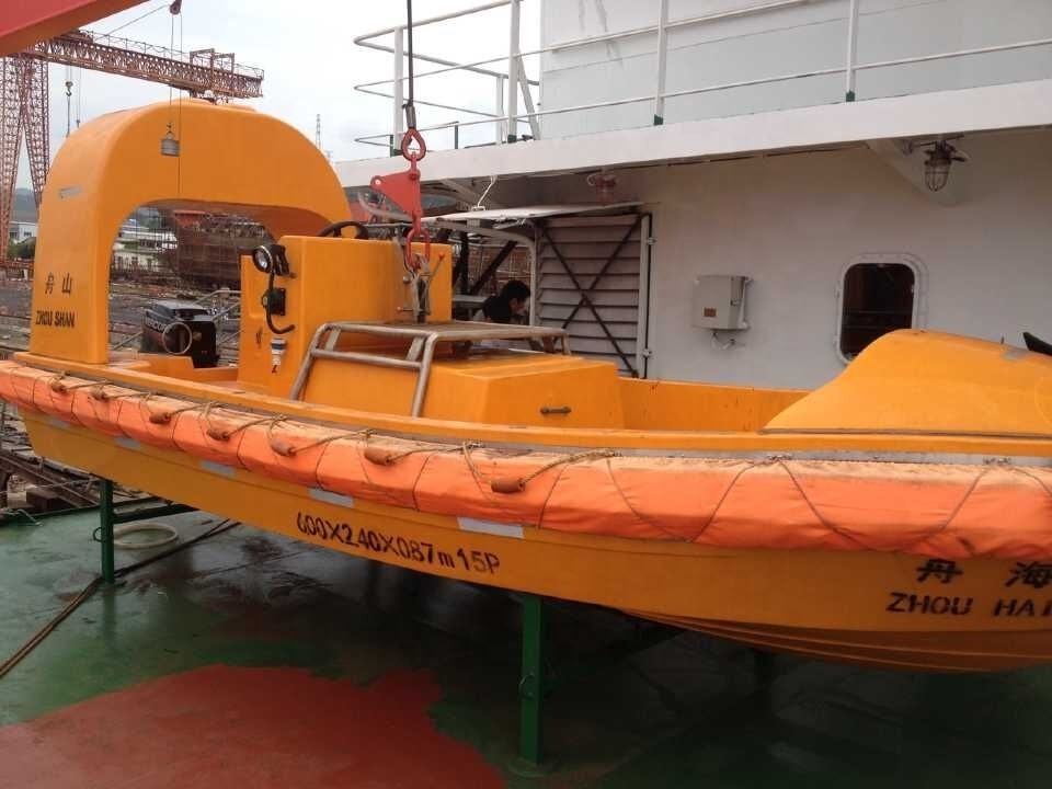 Open lifeboat CCS approved F.R.P solas life boat fiberglass lifeboat