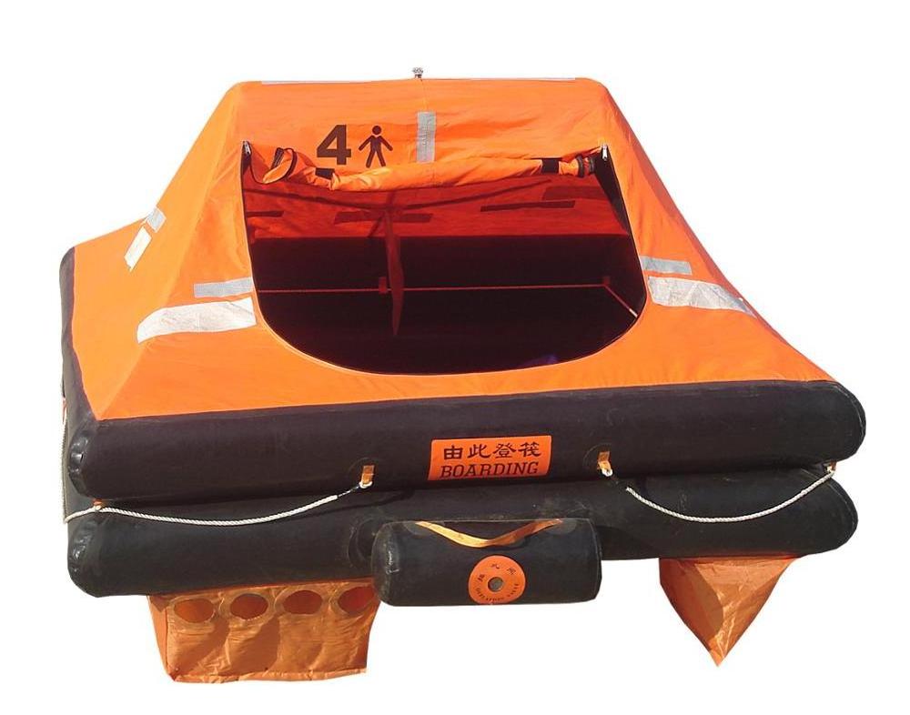 ISO965 standard 4person drop and inflatable life raft for small boat and yacht