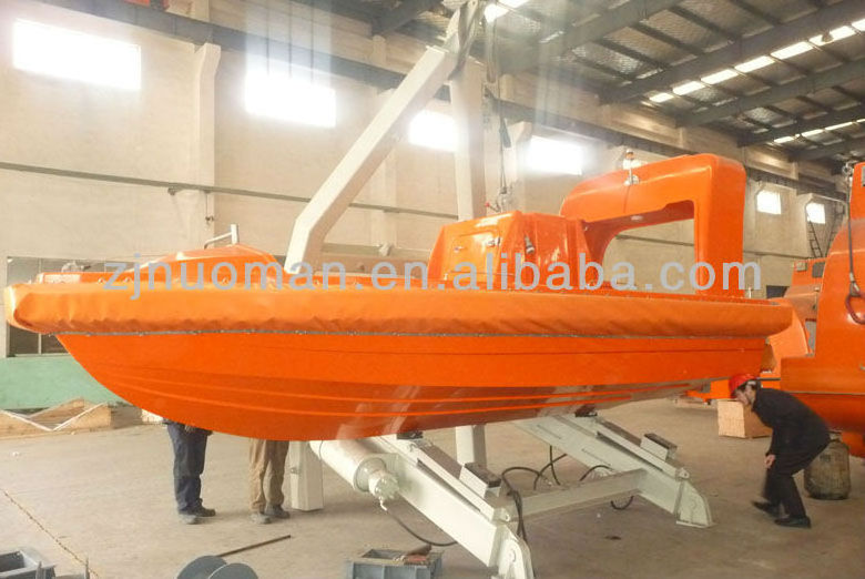 solas fiberglass Open Type Lifeboat rescue boat livesaving working boat