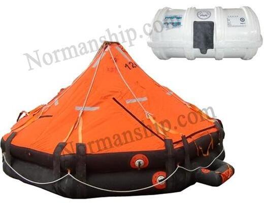 15 person davit launched inflatable viking liferaft