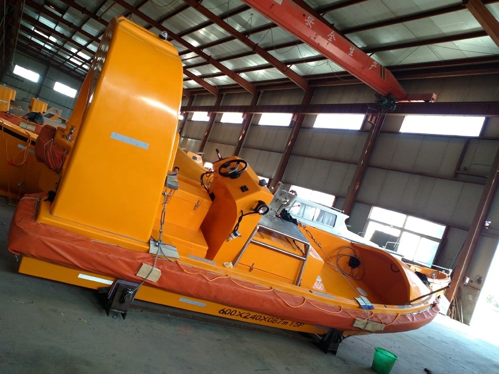 Open lifeboat CCS approved F.R.P solas life boat fiberglass lifeboat