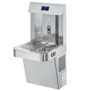 Stainless Steel Wall-Mounted Public Drinking Water Fountain with Bubbler Faucet & Single Basin School Water Fountain