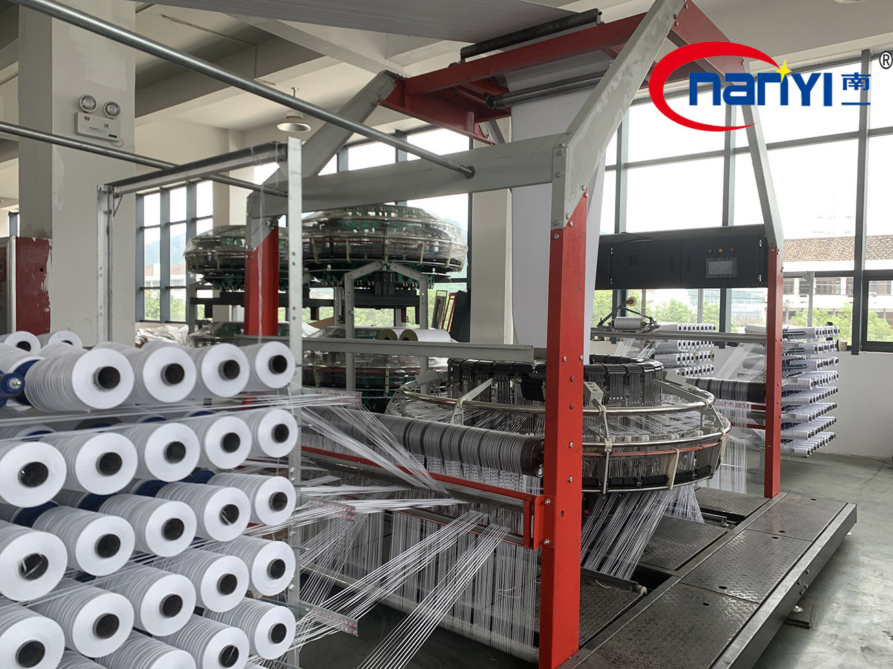 Model no.NY-SBY1700/6 Full automatic PP woven bag production line circular loom machine for sack woven bag