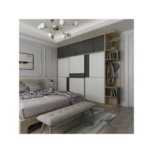 Wholesale Customized Modern Design Simple Plywood Bedroom Wardrobe Light Luxury Cupboards