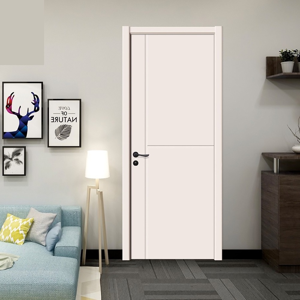 White ash wood entry door single door designs interior wooden door painting plywood/mdf/wood material panel