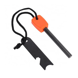 Camping emergency equipment Ferrocerium ferro Rods Flint and steel stone survival fire starter striker magnesium firestarter