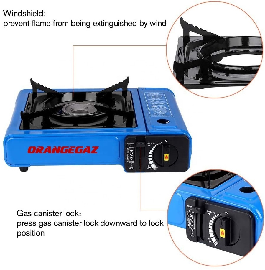 orangegaz butane/lpg double use portable gas stove bdz-155-al