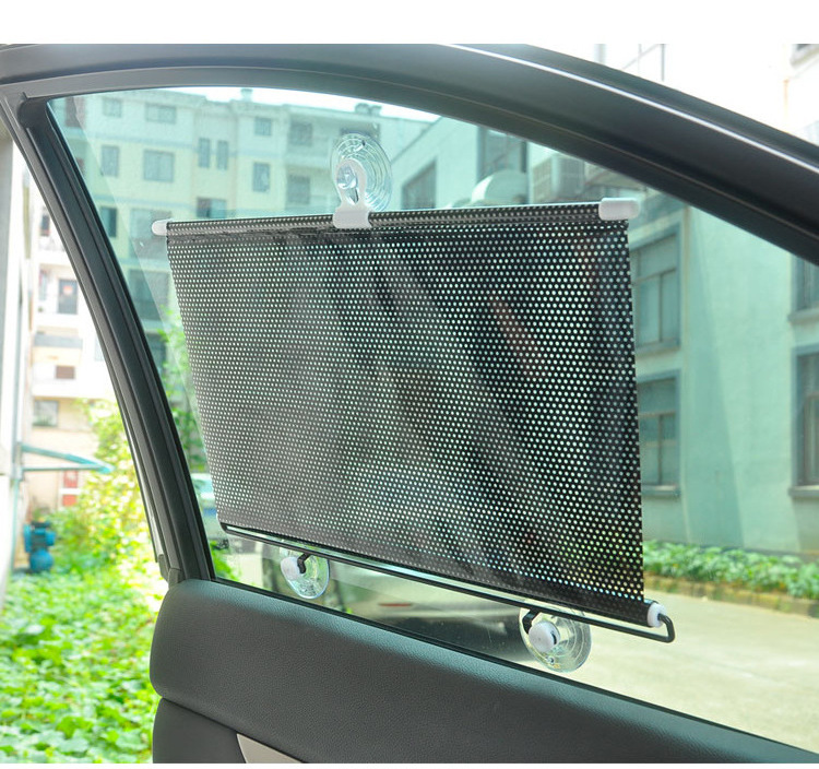 Custom UV Protecter Car Windshield Sun Shade Silver Rolling Sunshade