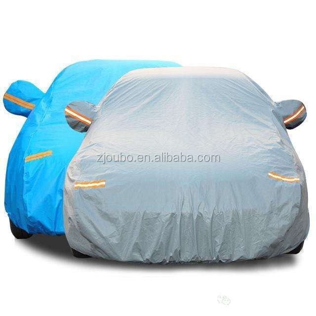 Waterproof Automatic Blue Folding Car Cover Full Set Car Body Cover