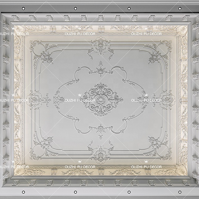 New high grade PU foam crown molding custom polyurethane corner cornice foam crown moulding