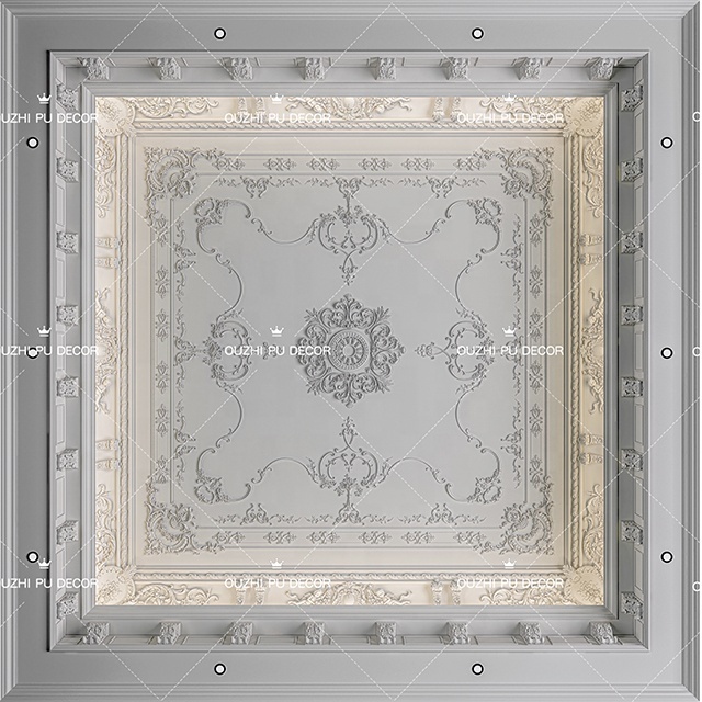 New high grade PU foam crown molding custom polyurethane corner cornice foam crown moulding