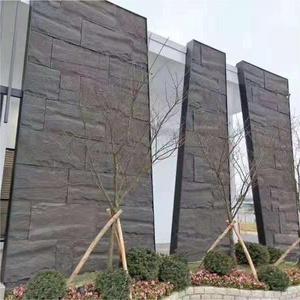 New arrival pillar panel stone decorative artificial 3d pu faux rock veneer stone wall panels