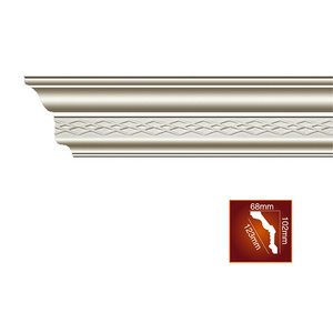 2022 hot selling latest decorative strip European style building material ceiling PU cornice molding