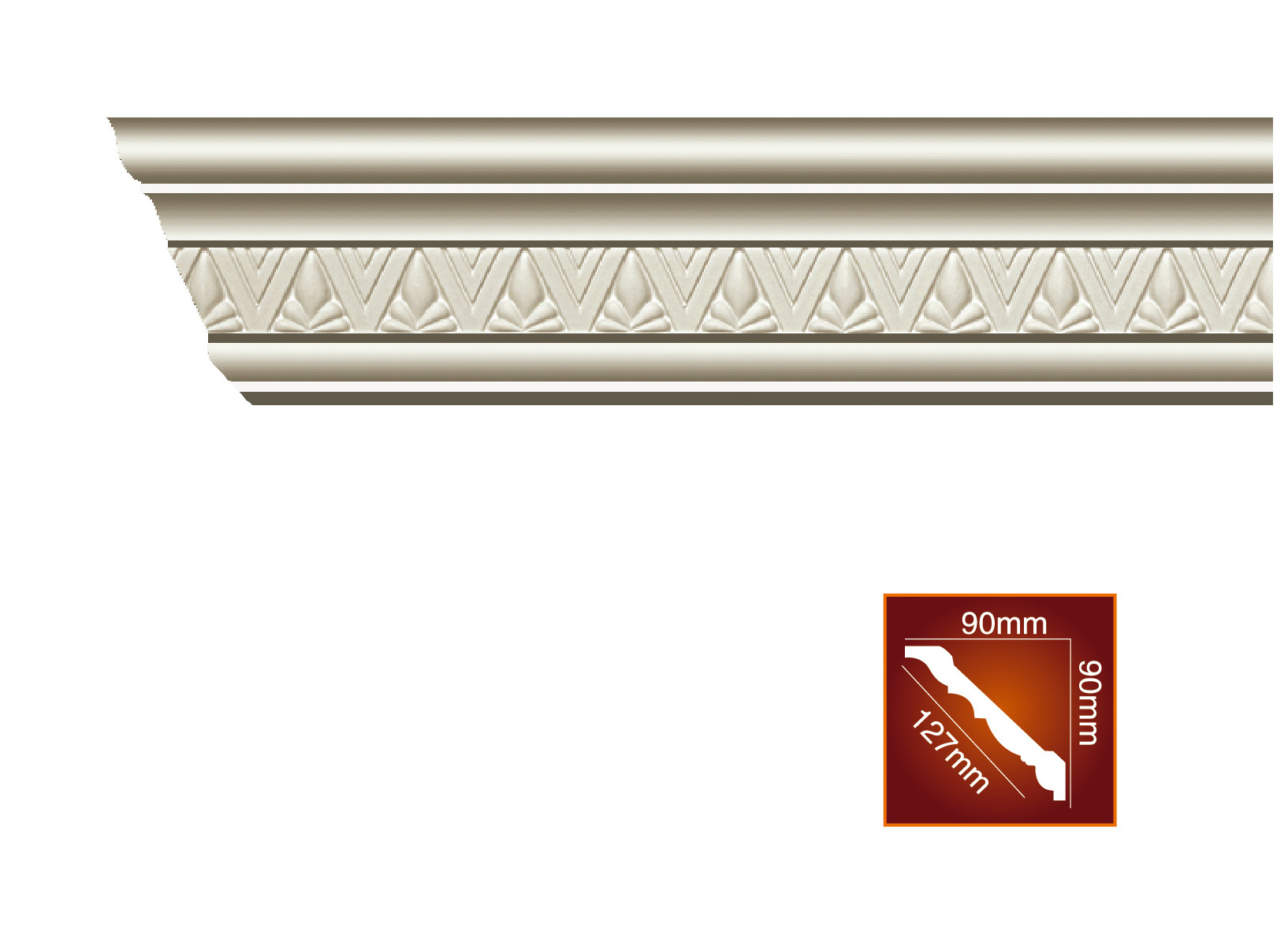 2022 hot selling latest decorative strip European style building material ceiling PU cornice molding