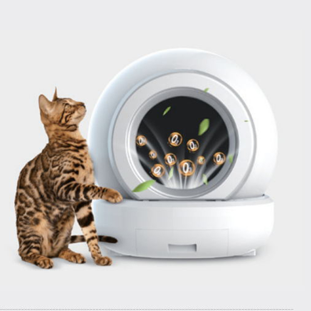 65L Large Internal Space Electric Self Cleaning Cat Litter Box with App Control