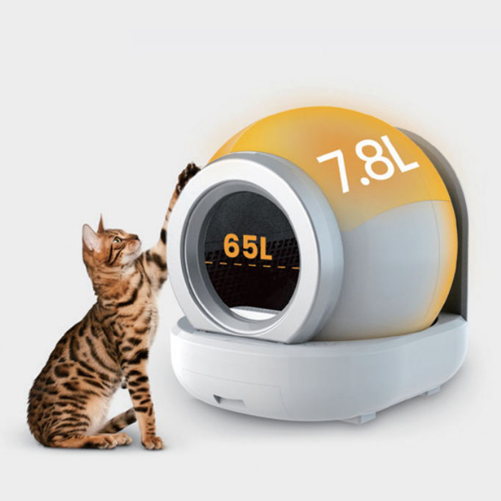 65L Large Internal Space Electric Self Cleaning Cat Litter Box with App Control