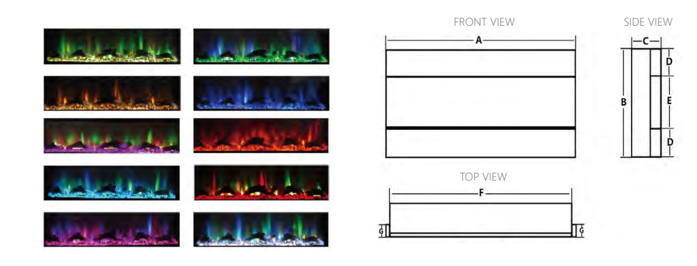 Indoor decorative 3D LED flame fireplace electric 700W/1400W electric fireplaces for sale