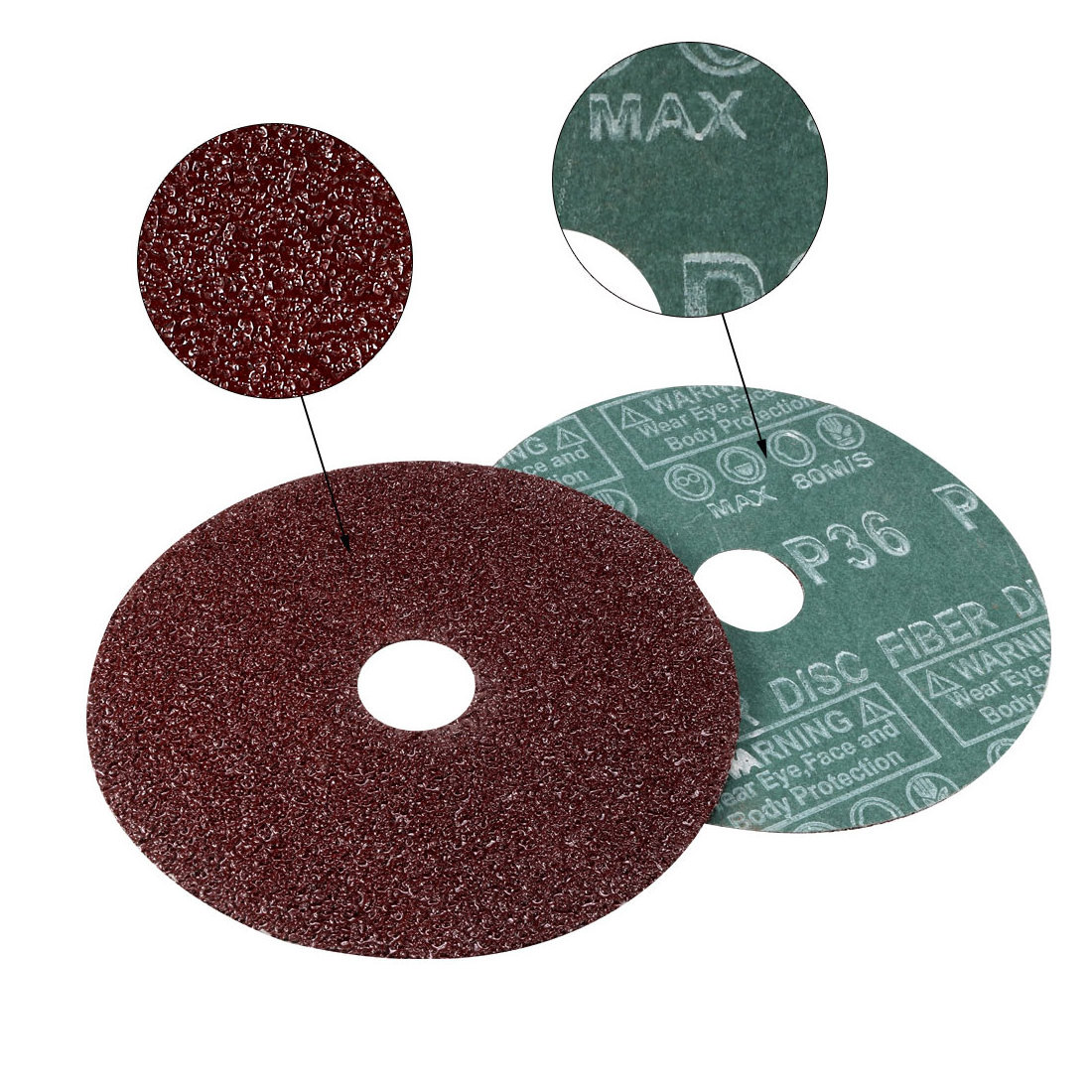 Pangea Aluminum Oxide polishing sanding fiber disc for Wood