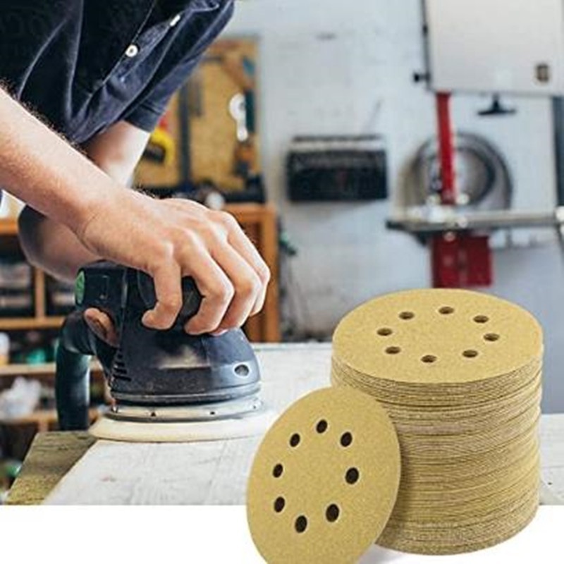 Sand Disc Abrasive Paper Sanding Discs Assorted Grits Sandpaper 125mm Sand Paper Dis Round Sandpaper Discs