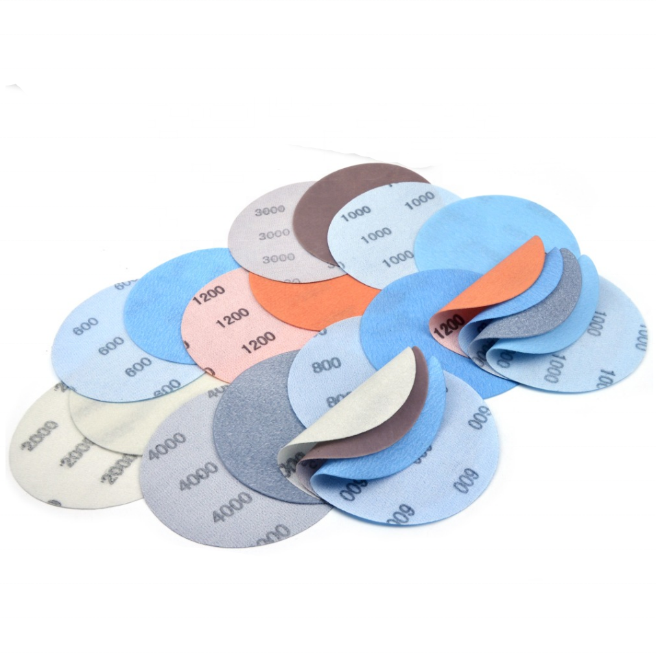 3/4/5/6inch FV Superfine Wet/Dry Auto Body Film Sanding Discs Hook&Loop Paint Paper Abrasive Sandpaper 600#-5000#