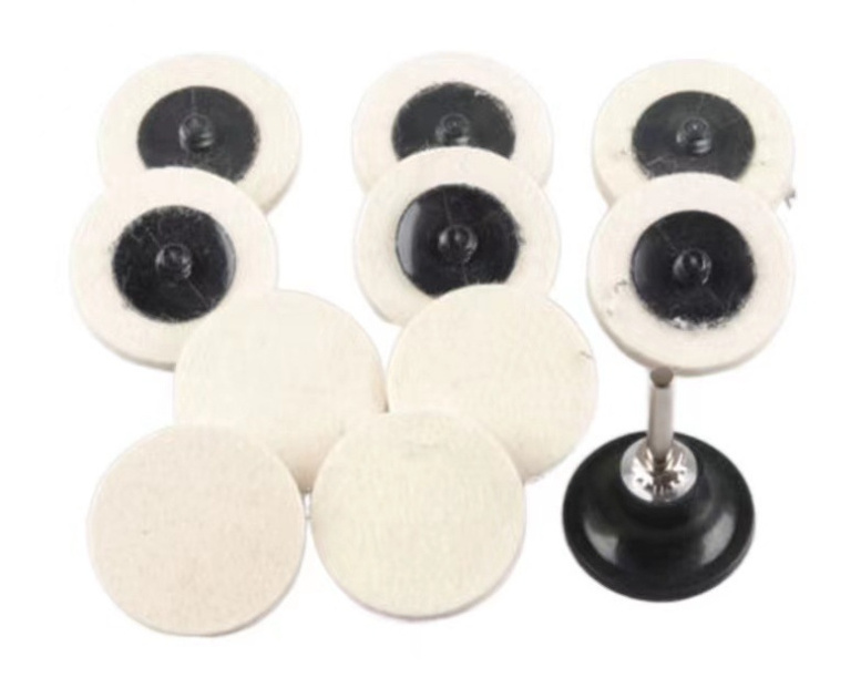 75mm Compressed Wool Felt Discs for for Car Glass Plastic Metal Stone Polishing