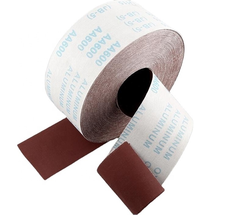 15cm*50m Grit 40 60 80 Waterproof Abrasive Rolls Sand Cloth Roll for Polishing Wood Metal by Hand Used with Soft Cloth Backing