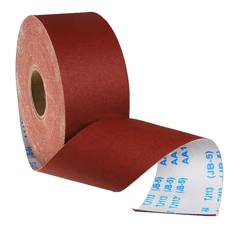 4inch*50M Grit 40 60 80 Waterproof Abrasive Rolls Sand Cloth Roll for Polishing Wood Metal by Hand Used with Soft Cloth Backing