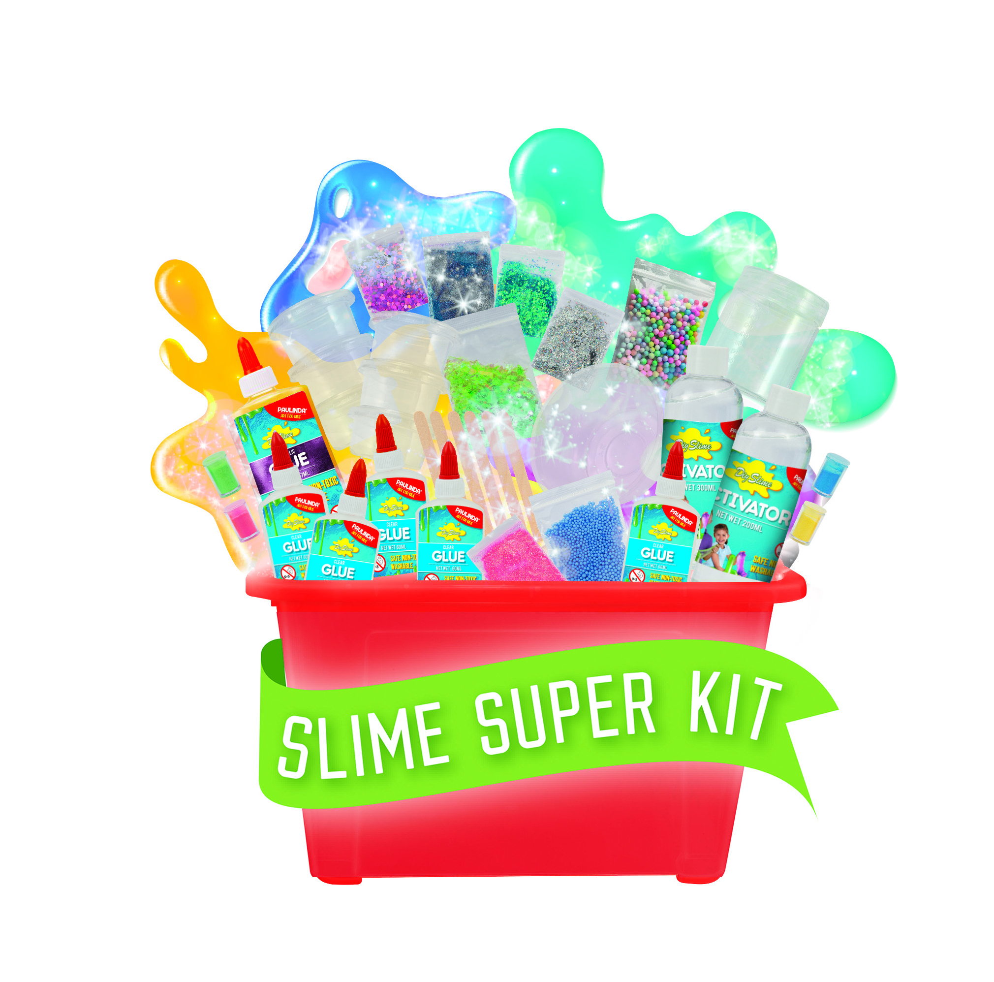 Paulinda Slime Charms for Boys and Girls Unlimited Fun Super Slime DIY Slime Making Kit