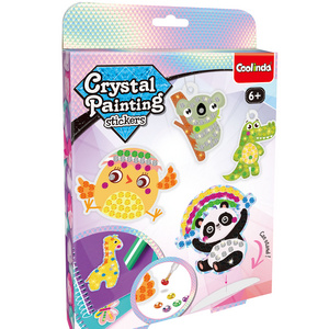 Coolinda Sparkling Cute Animals Dinosaurs Crystal Mosaic Art Crystal Diamond Painting Sticker Kit