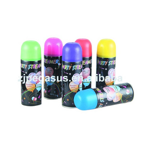 Attractive fiesta silly string spray biodegradable color silly string party streamer