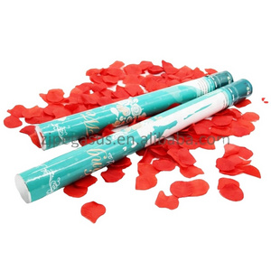 High quality wedding party popper biodegradable confetti cannon with heart