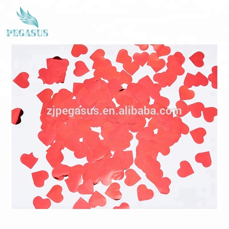 High quality wedding party popper biodegradable confetti cannon with heart